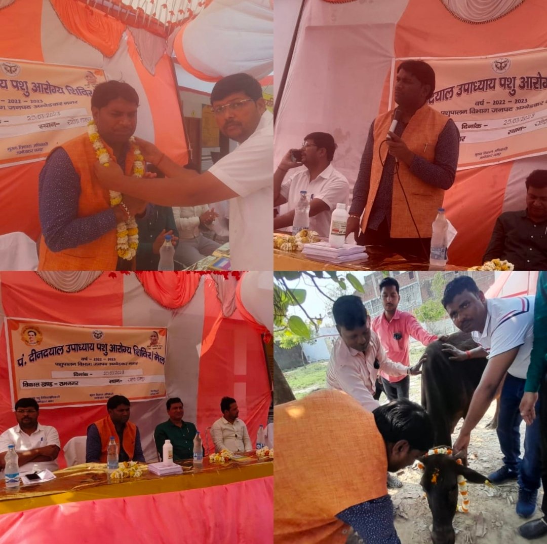पंडित दीन दयाल उपाध्याय पशु आरोग्य मेला का चहोड़ा शाहपुर में हुआ आयोजन