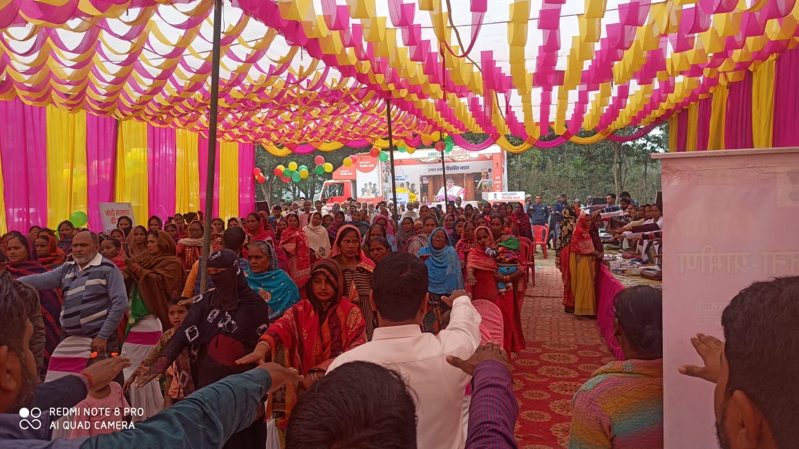 विकसित भारत संकल्प यात्रा 7 विकास खण्डों के 14 ग्राम पंचायत में पहुंची किया लोगों को जागरूक 