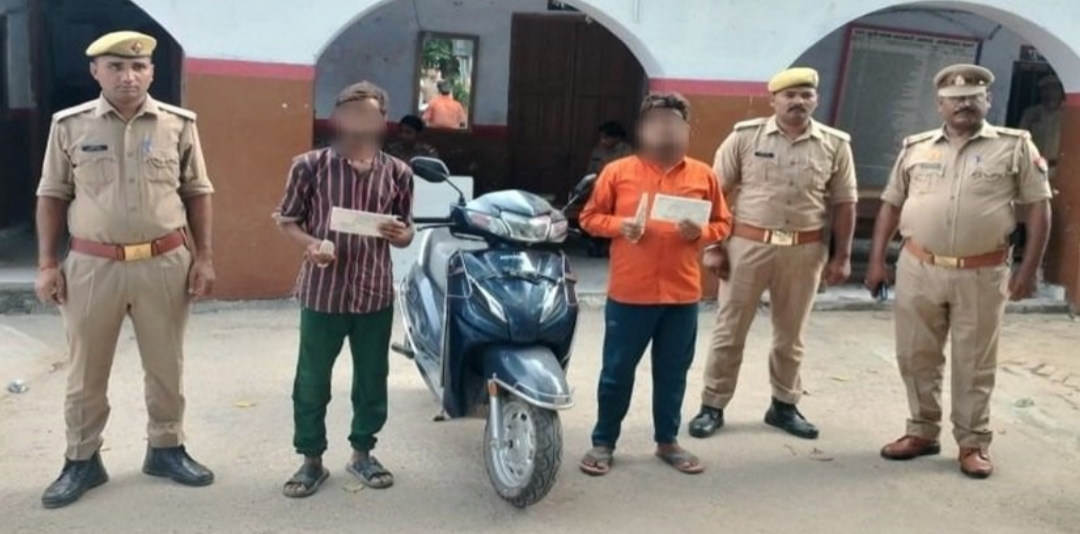 बसखारी पुलिस ने चोरी की स्कूटी व नाजायज चाकू के साथ दो युवकों को गिरफ्तार कर भेजा जेल