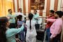सुल्तानपुर मे प्रेस वार्ता मे सोते नजर आये विधायक राजेश गौतम