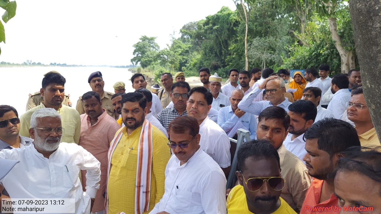 वर्षों से बाढ़ की विभीषिका झेल रहे  महरीपुर एवं चिंतौरा ग्राम का हुआ उद्धार