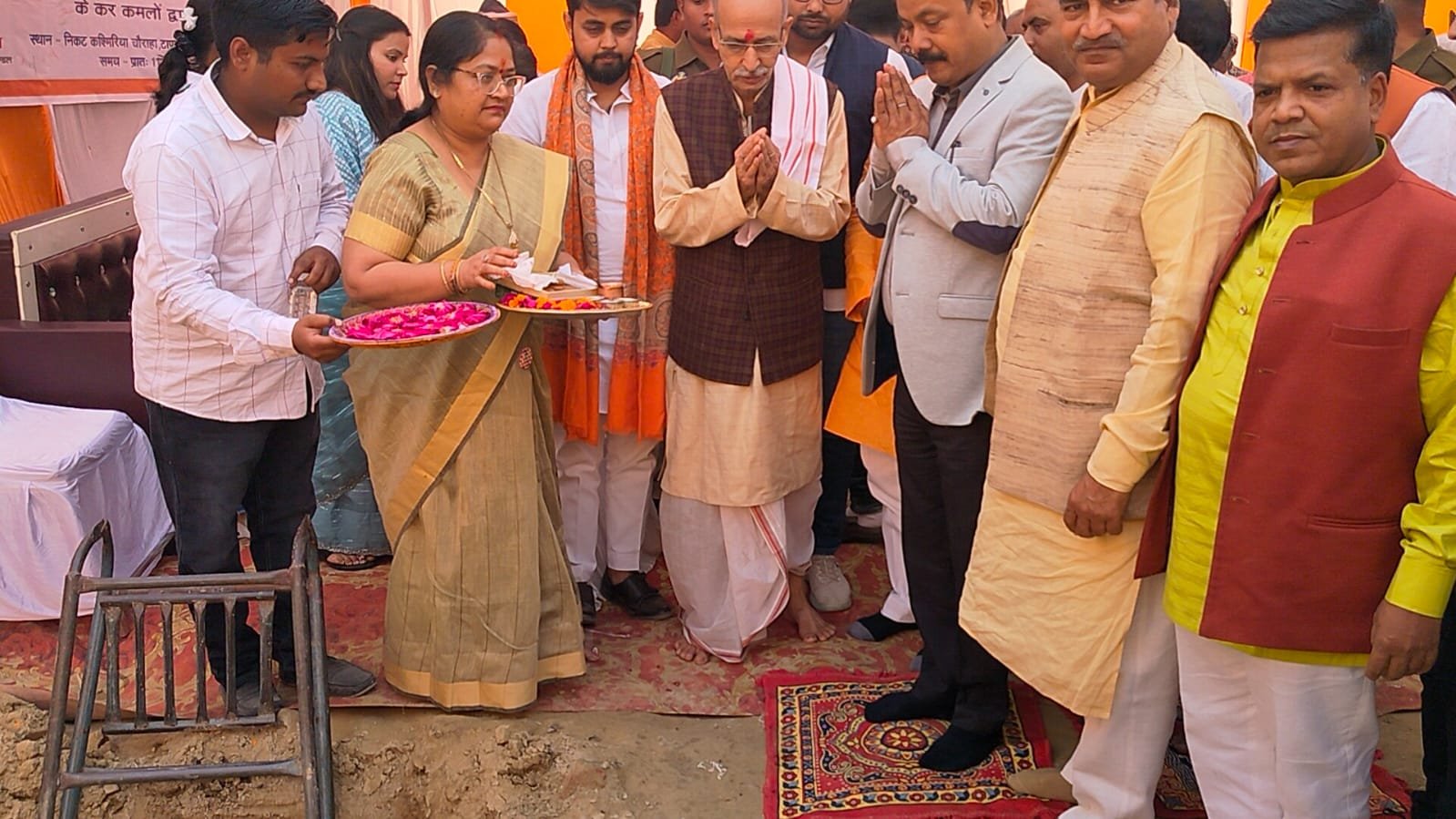 जिलाधिकारी द्वारा शिव शक्ति होलसेल बाजार का किया गया शिलान्यास