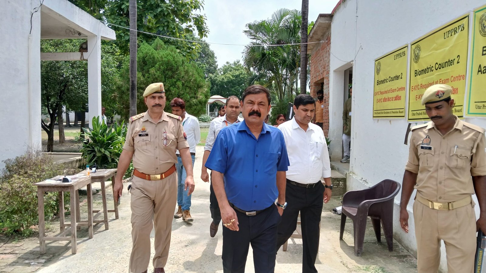 पुलिस आरक्षी नागरिक भर्ती परीक्षा जनपद में 11 परीक्षा केंद्रों पर आयोजित हुई 