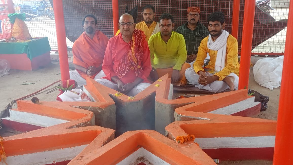 श्रीराम कथा में जनकल्याण के लिए हुआ यज्ञ का कार्यक्रम