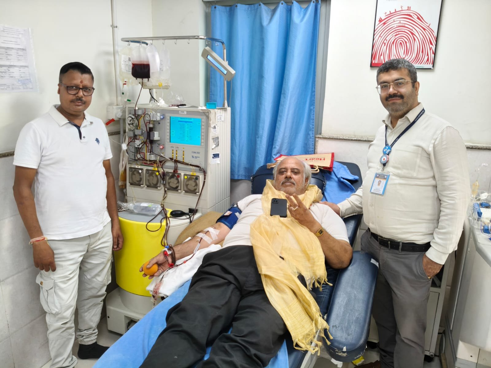 शहीद मंगल पाण्डेय की जयंती पर के आर के ने होमी भाभा में प्लेटलेट्स किया दान