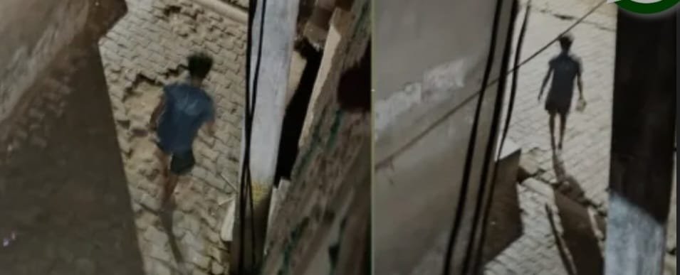 दुकान में सेंधमारी करने वाले को स्थानीय लोगों ने पकड़ा, किया पुलिस के सुपुर्द