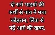 दो सगे भाइयों की एक साथ निकली अर्थी,गांव में मचा कोहराम