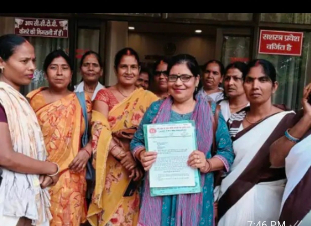 आशा बहुओं ने राज्य कर्मचारी का दर्जा और बकाया मानदेय भुगतान की रखी मांग