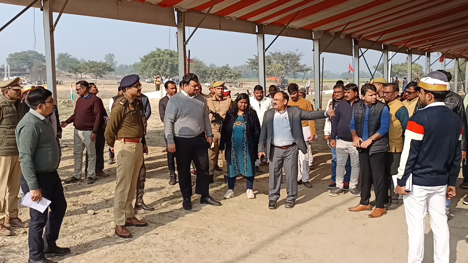 श्रवण धाम महोत्सव–2026 की तैयारियों का उच्चाधिकारियों द्वारा स्थलीय निरीक्षण