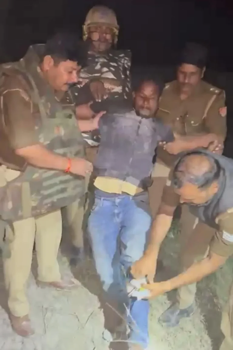 लकड़ी व्यवसायी की हत्याकांड का आरोपी पुलिस मुठभेड़ गिरफ्तार