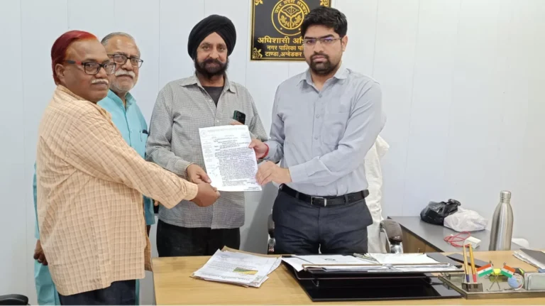 नव संवत्सर स्वागत समिति ने प्रकाश एवं सुरक्षा व्यवस्था को लेकर दिया ज्ञापन