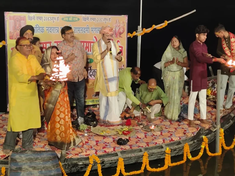 नव संवत्सर का, 21551 दीपों से हुआ स्वागत