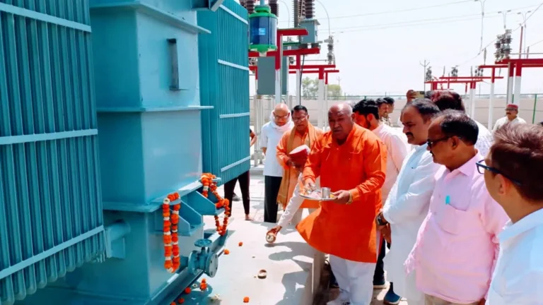 नव निर्मित 33/11 केवी विद्युत उपकेंद्र धमरूआ का हुआ लोकार्पण