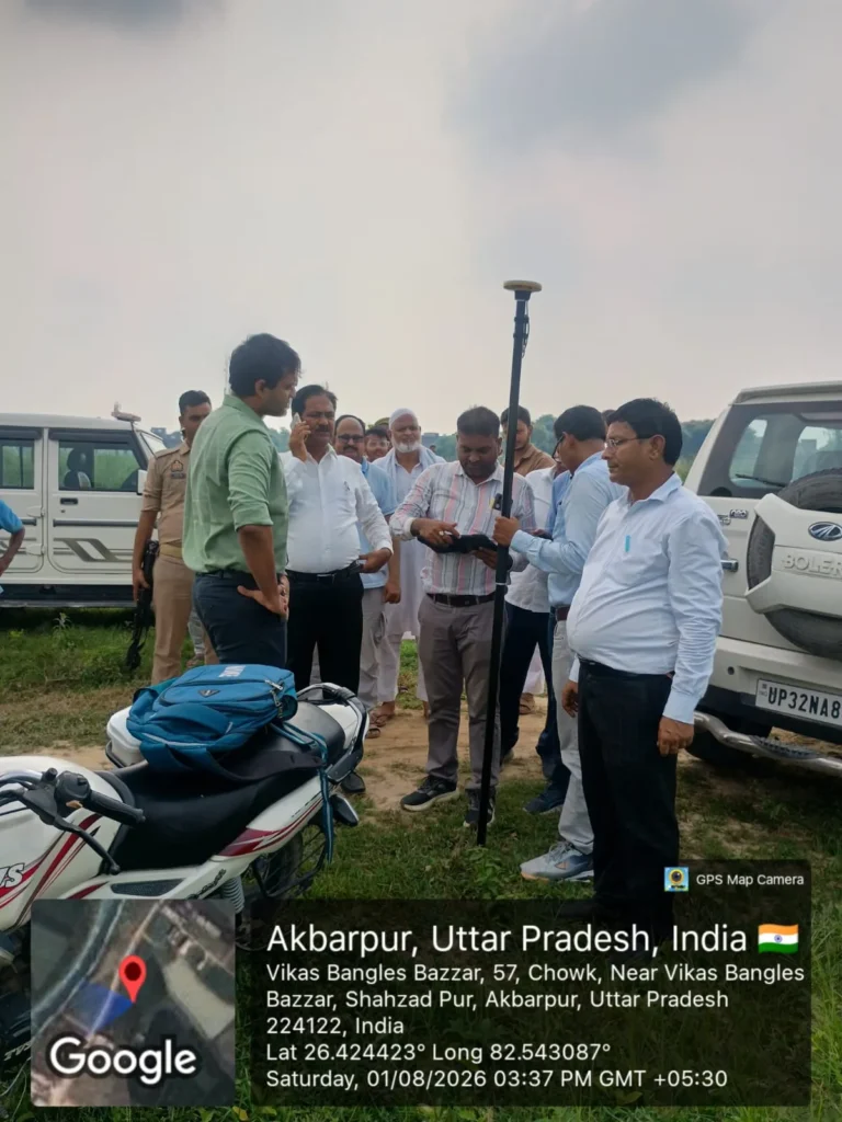 रोवर तकनीक से हुआ भूमि सीमांकन, राजस्व कार्यों में पारदर्शिता और सटीकता को मिली नई गति