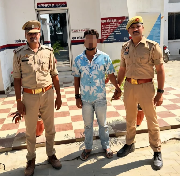 गैंगस्टर एक्ट में वांछित अभियुक्त को पुलिस ने किया गिरफ्तार