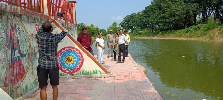 शारदीय नवरात्रि के दृष्टिगत मूर्ति विसर्जन स्थलों का निरीक्षण, व्यवस्थाएं समय से पूर्ण करने के निर्देश