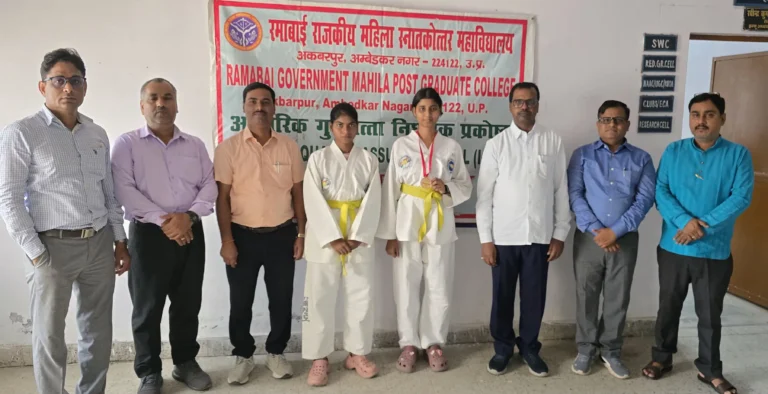रमाबाई महाविद्यालय की छात्रा आम्रपाली राणा ने अंतर-महाविद्यालय ताइक्वांडो प्रतियोगिता में जीता कांस्य पदक