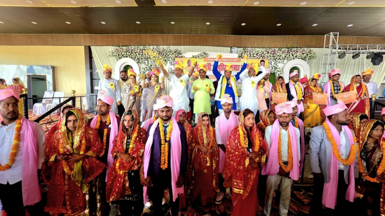मुख्यमंत्री सामूहिक विवाह योजना के अंतर्गत 168 जोड़ों का सामूहिक विवाह हर्षोल्लास के साथ संपन्न